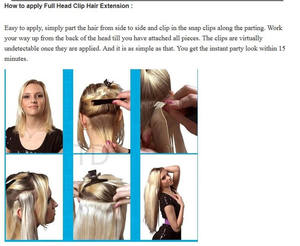 Uramy Extensions de cheveux humains à clip doublement étirées, cheveux humains artificiels à clip sans couture - Product Image 5