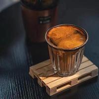 Tasse à café américaine en verre transparent de haute qualité, tasse à lait créative, simple, rétro, tasse à latte française, ustensiles de boisson