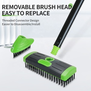 Hot Sale Steel Wire Long Handle 2-in-1 Weed Removal Brush for <strong>Patio</strong> Crack Gap <strong>Cleaning</strong> Heavy Duty Outdoor <strong>Tool</strong> - Product Image 4