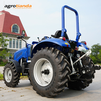 Tracteur agricole chinois 4x4 multifonction certifié CE, 80 CV, QLN, avec roues, longue durée de vie et roulements.