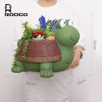 Pot de fleurs tortue escargot à grands yeux mignonnes de 12,2 pouces, pot à succulentes adorables en forme d'animal de dessin animé, décoration fantaisie pour la maison, le jardin et le bureau