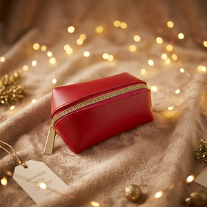 Bolsa <span class=keywords><strong>de</strong></span> Cosméticos Mini <span class=keywords><strong>de</strong></span> Cuero PVC Rojo <span class=keywords><strong>de</strong></span> Lujo, con Logotipo Personalizado, Portátil, para Lápiz Labial, para Cuidado <span class=keywords><strong>de</strong></span> la Piel, Belleza, Regalo Promocional para Eventos - Product Image 2