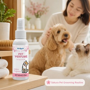 Profumo per Animali Domestici ZouRunAn Sakura 60ml, Fragranza Floreale Fresca, Spray Deodorante per Cani e Gatti, Produzione Contrattuale, Acquisto all'Ingrosso, Distributore - Product Image 3