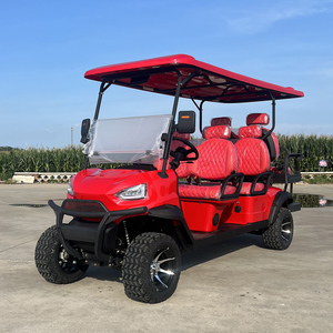 Vendita calda 6 posti <span class=keywords><strong>Golf</strong></span> Cart elettrico fuoristrada. Camping Vehicle Outdoor. City Station Wagon. Dotato di sedile ribaltabile a motore da 7.5KW - Product Image 3
