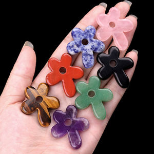 Penjualan Terbaik grosir bentuk bunga <span class=keywords><strong>Opalite</strong></span> batu liontin batu penyembuhan perhiasan untuk DIY gantungan kunci kalung membuat hadiah - Product Image 4