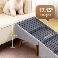 Rutschfeste, faltbare Hunde-Treppe aus Holz mit doppeltem Verwendungszweck für Bett, Sofa und Fahrzeugzugang