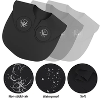 Châle imperméable en silicone pour salon de coiffure, collier de teinture capillaire, enveloppe de cou, châle de barbier, collier de coupe de cheveux, châle de coiffure