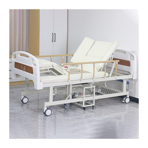 Wheelchair Nursing <b>Bed</b> Split Design <b>For</b> Elderly Hospital Use With Adjustable <b>Backrest</b> And Wheels - Product Image 3