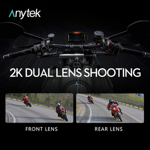 <span class=keywords><strong>Casque</strong></span> de moto double caméra 2K vélo sécurité tir vélo enregistreur S50 - Product Image 4