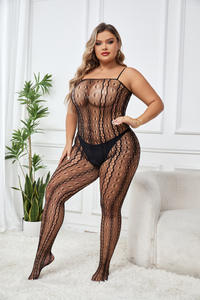 Combinaison en résille pour femme Plump Lady Sexy <span class=keywords><strong>Nylon</strong></span> Slim <span class=keywords><strong>Bodystocking</strong></span> pour femme - Product Image 5