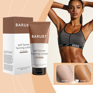 Crema Abbronzante Organica Bronze Scuro Medio SPF 50+ per Lettini Solari, Lozione Corpo a Base Minerale con Fragranza al Cocco - Product Image 4