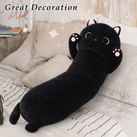 MorisMos Long Chat Corps Oreiller Grand Dessin Animé Animal En Peluche Jouet Doux Étreignant Oreiller Enfants Adultes Petite Amie Anniversaire