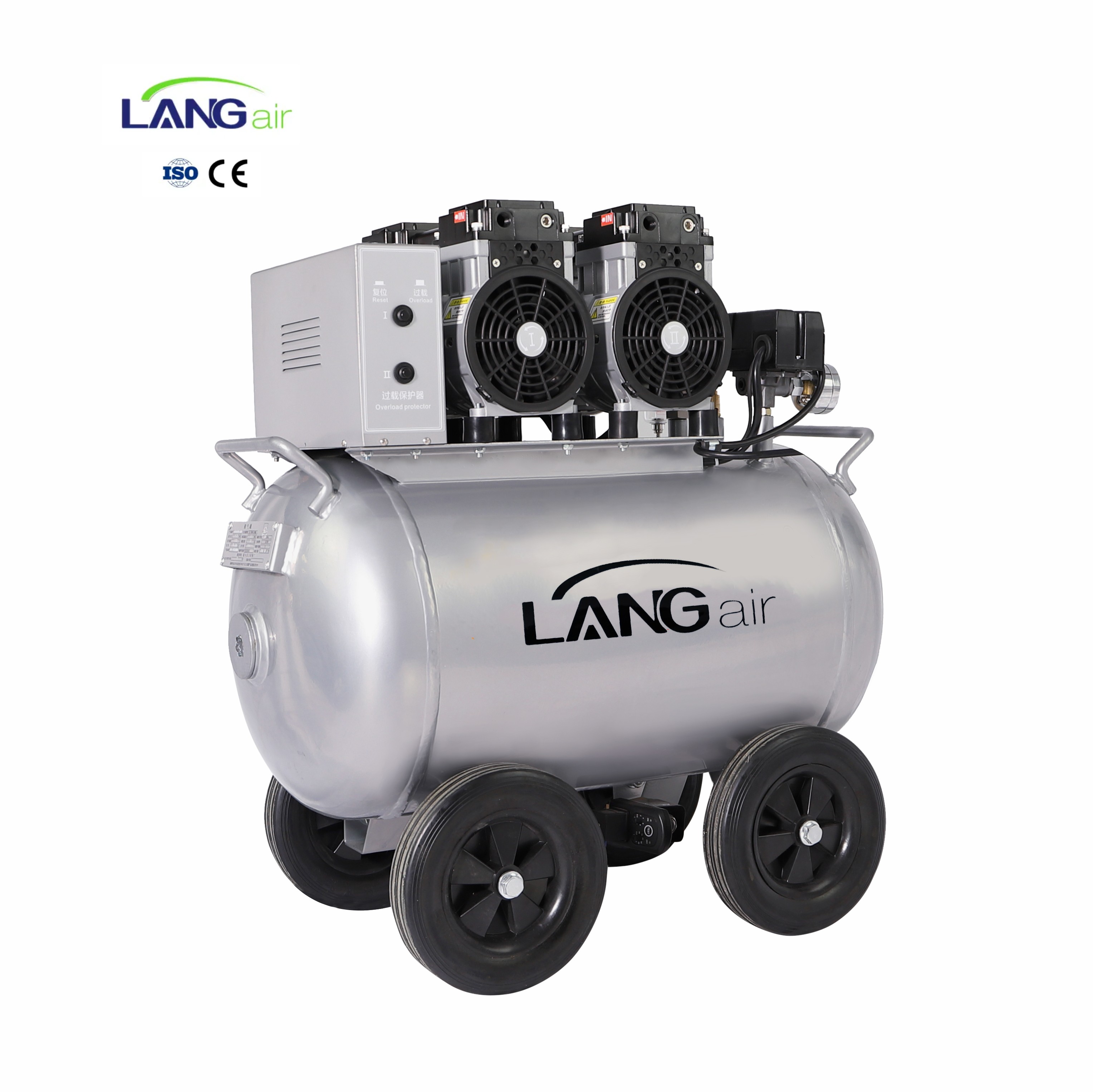 ORANGLES Low Noise Oil Free High Pressure Piston Air Compressor for Blow Moulding Bahrain - angled perspective - presenting advantages - Image 4 of 6 | fits any environment | Purchase Low Noise Oil Free High Pressure Piston Air Compressor for Blow Moulding Bahrain Michigan | Free Shipping ORANGLES