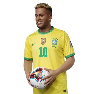 Catar-estatua deportiva de fútbol profesional, esculturas personalizadas de tamaño real de Brasil para decoración, gran oferta, 2022