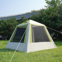 Vente en gros d'usine 4 ㎡   Tente gonflable de porche pour 1 à 3 personnes, résistante au vent, imperméable, protection UV, tente gonflable en Oxford pour le camping