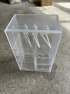 Caja de Almacenamiento de Acrílico Transparente de Alta Calidad, Lavable, Ecológica, con Estantes Empotrados, Fácil de Montar, Venta al Por Mayor - Product Image 3