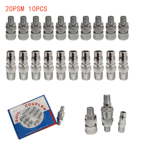 PSM Self-Locking Pneumatic <b>Quick</b> Coupler 1/4" NPT Garage Air Tool Fitting -001 - Product Image 1