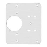Plaque de fixation en métal pour charnière de porte d'armoire 80x80mm, nouveau style chinois, outil de réparation de meubles avec vis incluses
