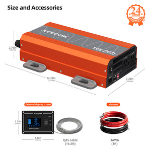 1000W รถ12V/24V/48V ถึง100V/110V/120V DC/AC พลังงานแสงอาทิตย์สำหรับตั้งแคมป์ LGE-1080Ti 12V/24V/48V LGE-1080Ti 12V/24 - Product Image 1