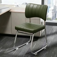 Chaises de bureau ergonomiques en cuir PU au design moderne, à prix de gros, avec pieds en acier, pour salles de formation et de réunion du personnel