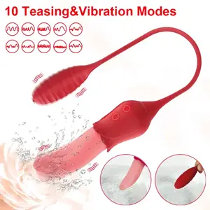 2025 Oem & Odm <span class=keywords><strong>Hot</strong></span> Selling Seksspeeltjes <span class=keywords><strong>4</strong></span> In 1 Vibrator 12 Snelheden Likken Vibrerende Roterende Kralen Vibrator Volwassen Speelgoed Voor Vrouwen - Product Image 3
