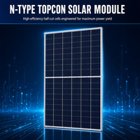 Panneau solaire bifacial de type N HJT 210 mm 500 W 550 W 580 W 600 W 21 % d'efficacité TUV CE pour usage commercial et industriel
