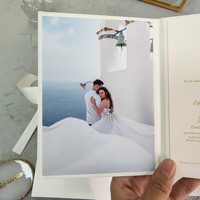 Invitations de mariage personnalisables en velours blanc avec estampage à chaud, cartes de vœux en carton de style européen haut de gamme pour cadeaux d'affaires