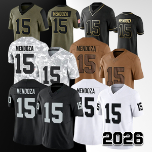 Choix du Rond de Draft 2026 N°1 Cousu 15 #   Maillot de football <span class=keywords><strong>Fernando</strong></span> Mendoza Taille S-3XL - Product Image 1