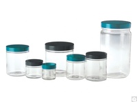 Bocaux de rangement d'aliments et de bonbons, en verre, avec large bouche, de qualité alimentaire, ml