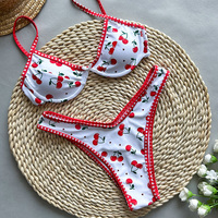 Bikini pour femmes sexy Micro Bikini Sets Push up Femme Maillot de bain string Maillot de bain brésilien Maillot de bain de plage deux pièces