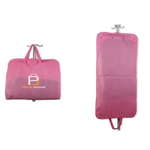 Wholesale Clothing Cover Bag Pink Suit Cover Garment Bag Non Woven Garment Covers Bag