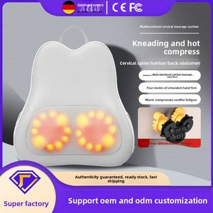 Coussin de massage intelligent à minuterie avec fonction musicale, pression, frottement et pétrissage pour les zones des épaules, du cou et de l'abdomen - Product Image 3