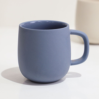 Mug en céramique de 350 ml, couleur unie, style nordique créatif, pour conférence, avec logo personnalisé imprimé, finition mate simple, pour la maison, le bureau, le lait, l'eau, le café