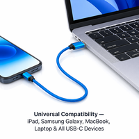 Kabel USB 3.0 A ke C Pabrik LUNG KAY, Nylon Braided, Transfer Data Super Cepat 5Gbps, Pengisian Cepat 3A untuk Ponsel Laptop, Custom OEM