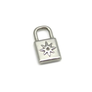 Colgante de acero inoxidable con forma de candado para joyería DIY, accesorio de regalo unisex - Product Image 2