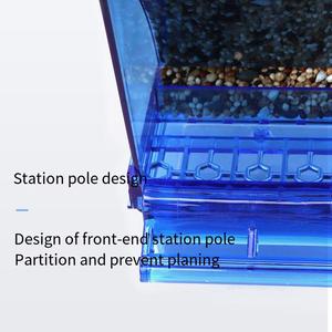 Tự động Chim Vẹt trung chuyển người uống Acrylic hạt giống thực phẩm container lồng phụ kiện chim trung chuyển hạt giống - Product Image 5