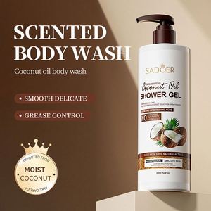 SADOER <span class=keywords><strong>Huile</strong></span> de <span class=keywords><strong>coco</strong></span> Crème hydratante pour le corps Crème au beurre Gel douche Shampoing pour cheveux Crème pour le visage et lotion pour adultes Éclaircissant pour la peau Femme - Product Image 6