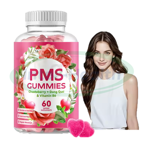 Ausreson Gommes pour femmes PMS Supplément de soulagement Vegan Vitamine PMS Gommes pour les menstruations - Product Image 1