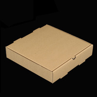 Toutes les tailles 6 7 9 10 11 12 13 16 pouces Boîtes à pizza en papier kraft triple carré rectangulaire avec papier ondulé