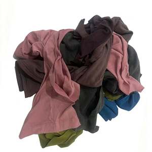 5kg 25kg 10kg 工業用ワイピングコットンラグ 工業用清掃用 再利用可能 暗色 純綿Tシャツラグ - Product Image 5