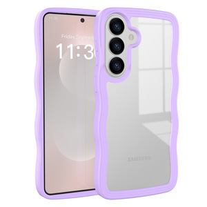 Nouvelle <span class=keywords><strong>coque</strong></span> de téléphone transparente ondulée en TPU PC, tendance, pour Samsung S26 <span class=keywords><strong>Ultra</strong></span> S25 <span class=keywords><strong>Ultra</strong></span> S24 S23 Series - Product Image 3