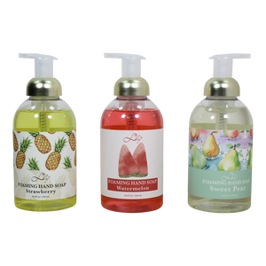 Jabón Líquido Espumoso <span class=keywords><strong>para</strong></span> <span class=keywords><strong>Manos</strong></span> con Aromas de Piña, Sandía y Pera Dulce - Limpieza y Humectación Ecológica Lily Bath (Práctico) - Product Image 1