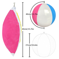 Ballon de plage gonflable pour enfants, personnalisé avec logo, de haute qualité, écologique, en PVC coloré, jouet aquatique avec impression de logo pour enfant