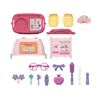 Ensemble de bijoux pour enfant et accessoires de coiffure pour enfants coiffeuse valise nouveaux jouets de maquillage cosmétiques