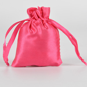 Công Suất Lớn Sang Trọng Biểu Tượng Tùy Chỉnh Mở Rộng Tóc Bao Bì Lụa Satin Túi Dây Kéo Satin Túi Quà Tặng Túi Với Ribbon - Product Image 4