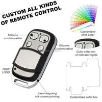 Control Remoto Universal ZP63 RF 433mhz, Duplicador de Control Remoto con Clonación, 4 Canales, Código de Aprendizaje Fijo y Variable, Compatible con Tipo 2