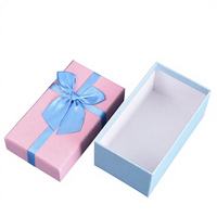 Caja de Navidad de Cartón de Alta Gama con Impresión Personalizada, Exquisita Caja de Regalo con Lazo para Sets de Regalo Navideños
