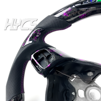 Affichage LED Volant de course en fibre de carbone forgé pour Volkswagen Golf 6 MK6 6R Areton Scirocco R-Line GTI GTD GTER 2008-2013