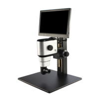 Microscope vidéo stéréo intelligent FM110AM de Ft-Opto avec zoom motorisé 4K pour l'inspection industrielle, la mesure et la soudure de circuits imprimés, grossissement 10x-99,8x