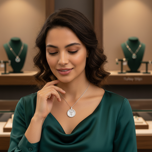 Azuris <b>Emerald</b> Phoenix Design 925 Sterling Silver Fine <b>Pendant</b> Necklace Turkey Origin - Product Image 3